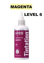 Kiss Tintation Semi-Permanent Hair Color 5 Fl Oz Magenta T540 Level: 6 - £4.45 GBP