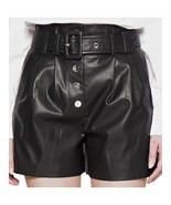 Pants Leather Hot Shorts Short Womens Women Pant Size Wear Mini High Bla... - €86,81 EUR