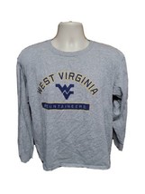 West Virginia University Mountaineers Womens Large Gray Long Sleeve TShirt - £15.40 GBP