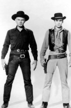 Horst Buchholz and Yul Brynner in The Magnificent Seven about to draw guns studi - £19.02 GBP