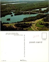 Canada Ontario 1000 Islands International Bridge Aerial View Vintage Postcard - £7.51 GBP