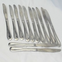 Oneida Sand Dune Glossy Dinner Knives 9&quot; Stainless Lot of 12 - £25.76 GBP