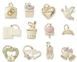 Lenox Wedding Miniature Tree Ornaments Set 12 Bridal Bouquet Dove Heart ... - £120.99 GBP