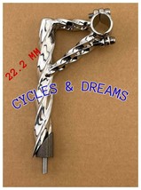 Full Square Twisted Stem With Double Twisted Neck,Chrome, 22.2 Mm, Goozneck.Bike - £41.01 GBP
