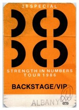 38 Special Concert Backstage Pass July 26 1986 Albany New York - £39.87 GBP