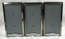 STAINLESS STEEL  3 1/2 in x 7 in Napkin Dispenser Box of Three Stock # ND-7 - £15.88 GBP