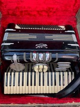 Lira Model 7 Accordion Black with Case made in Italy - £355.28 GBP