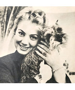 1956 Shirley Jones Miniature Schnauzer Movie Stars Parade Page Vintage D... - $368.38 MXN