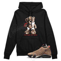 SMILE Hoodie for Air J1 14 Winterized Archaeo Brown Chile Red Mocha Shirt - £39.10 GBP