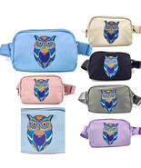HZ-4343 Owl Embroidered Nylon Fanny Pack Belt Bag - $39.76 CAD