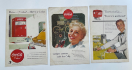 Coca Cola Vintage Ad Drink Soda Pop Coke Bottle Lot - $14.00