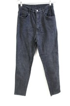 Vintage 1980&#39;s Jordache Womens High Waisted Washed Black Jeans Size 12 3... - $44.09