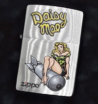 Daisy Mae Nose Art  Zippo Lighter - Brushed Chrome 80978 - £23.14 GBP