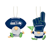 Seattle Seahawks Ornament Gnome Fan 2 Pack - $688.92 MXN