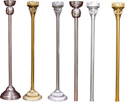 Greek Orthodox Aluminum Processional Candle Holders &amp; Stands for Church Use - £115.85 GBP+