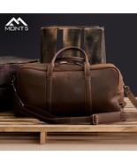 LE Vintage Brown Leather Carry On Duffel - $3,186.60 MXN