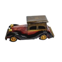 Wooden Car Automobile Vintage Display 10 Inch Holder World Bazaar - $14.83