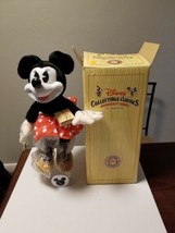 Vintage Disney Woodsculpt Series Minnie Mouse By Applause, Includes Box &amp; Stand - £31.28 GBP