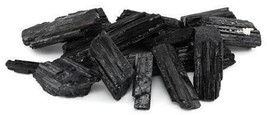 1 Lb Black Tourmaline Untumbled Stones - £25.63 GBP