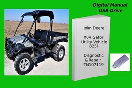 John Deere XUV Gator Utility 825i Diagnostic &amp; Repair Service Manual TM107119 - £15.12 GBP