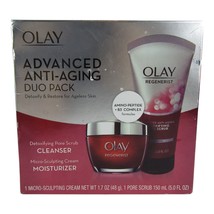 Olay Advanced Anti-Aging Duo Pack Detoxify and Restore Cleanser Moisturizer Pack - $23.36