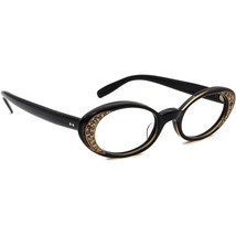 American Optical Vintage Eyeglasses 5 1/2 Vintage Black/Gold Oval 45[]16 135 - £91.91 GBP