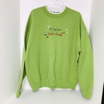 Vintage PFI Fashions Christmas Holiday Sweatshirt Pullover Embroidered - £14.18 GBP