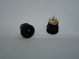 2x Pcs Pack Lot Round DC Jack Power Port 3 Pins 12mm Round 5.5x2.1mm Socket Plug - £7.80 GBP