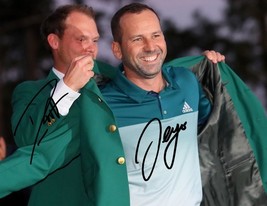 SERGIO GARCIA &amp; DANNY WILLETT SIGNED PHOTO 8X10 RP AUTOGRAPHED 2017 MAST... - £15.61 GBP