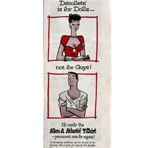 Allen A Atlastic Underwear T Shirt 1952 Advertisement Clothing Fabric DWEE8 - £15.62 GBP