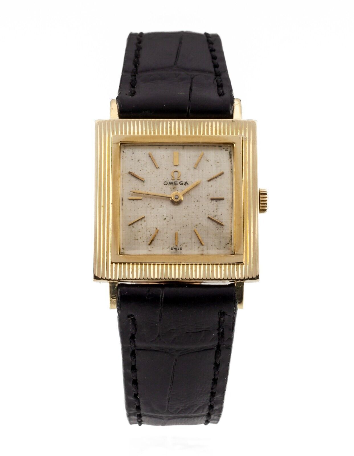 Omega 14k Yellow Gold Vintage Square Hand-Winding Watch Mvmt #620 - £1,189.91 GBP