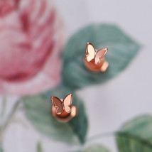 Japanese Small Butterfly Ear Studs Lady Temperamental Small Insect Earrings Slee - £8.03 GBP