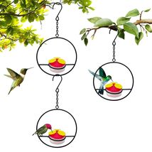 YWYWVVS Hummingbird Feeder 3-Circle Hanging Outdoor Patio Bird Feeder - $82.71 MXN YWYWVVS Hummingbird Feeder 3-Circle Hanging Outdoor Patio Bird Feeder - $82.71 MXN