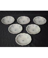 Vintage JOHANN HAVILAND Bavaria BLUE GARLAND 5.125&quot; Dessert Bowl - Set Of 6 - $34.27 CAD