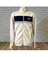 HOLLISTER Mens Size M Track Jacket White Zip-Up Skateboard Style Retro Y2K - $28.99
