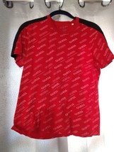 Vintage Guess S/P Short Sleeve Crew Neck Tshirt Red Spellout Logo Print Tee - £9.91 GBP