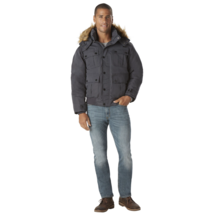 Rocawear Men's Big Hooded Bomber Jacket Charcoal 4X #NPBJY-P10 - $932.61 MXN
