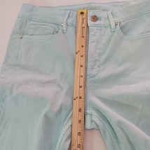White House Black Market Crop Jeans Women’s Size 10P The Skinny Green Stretch image 12