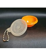 Vintage Tupperware Mini Wonderlier Bowl Key Chain 1306 1307 Orange MCM R... - $22.58 CAD
