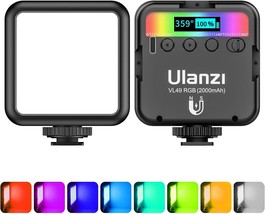 Ulanzi Vl49 Rgb Video Lights, Led Camera Light 360° Full Color Portable - £31.30 GBP