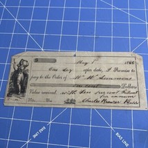 Antique Document Receipt From 1866 Jasper / Newton Texas Charles Brewer ... - $451.96 MXN