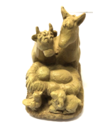 Nativity Barn Animals With Baby Jesus 3&quot; X 3&quot; Figurine - $11.88