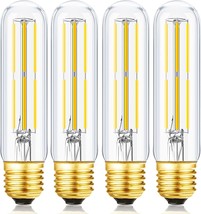 T10 Led Tubular Light Bulbs, Daylight 4000K, 6 Watt Dimmable Tube Vintag... - £30.25 GBP