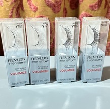 4 Revlon Intensifeye OxyFiber Technology Volumize False Eyelashes V101 V105 - $17.60