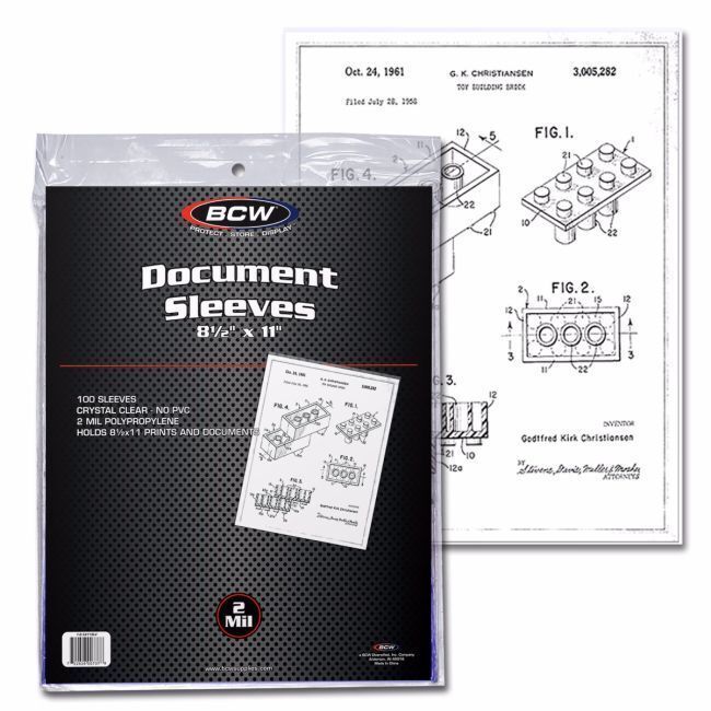 1 pack of 100 BCW 8 ½&quot; x 11&quot; Document Sleeves - $18.61