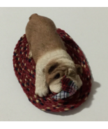 Bulldog With Mat B02 Fawn Pesky Peepers Sandicast Dog Figurine Sandra Br... - $23.96