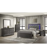 Modern Gray Wood Twin Bedroom Set - Denver 4 Pc - $30,268.27 MXN