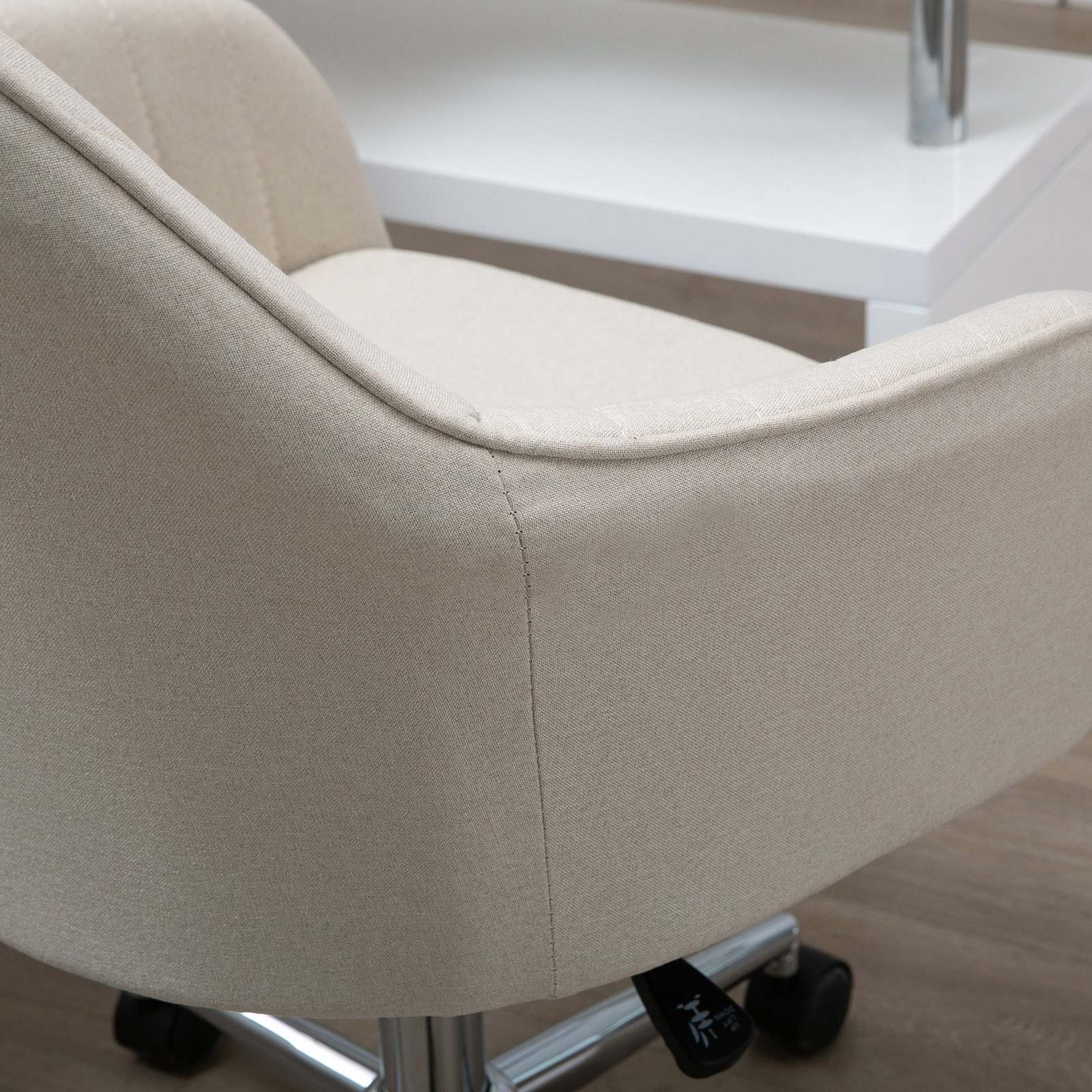 Shape Task Chair Mid-Back Task Chair, Fabric Home Office Chair, Swivel Desk Chair with ...