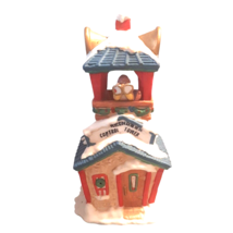 Reindeer Control Tower Christmas Village Ceramic Mercuries Mold 1993 USA - £20.16 GBP