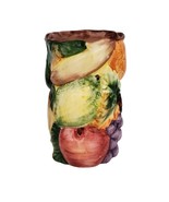 Ceramiche di Bassano? Ceramic Fruit Utensil Holder Jar Crock  Grapes, et... - £11.01 GBP